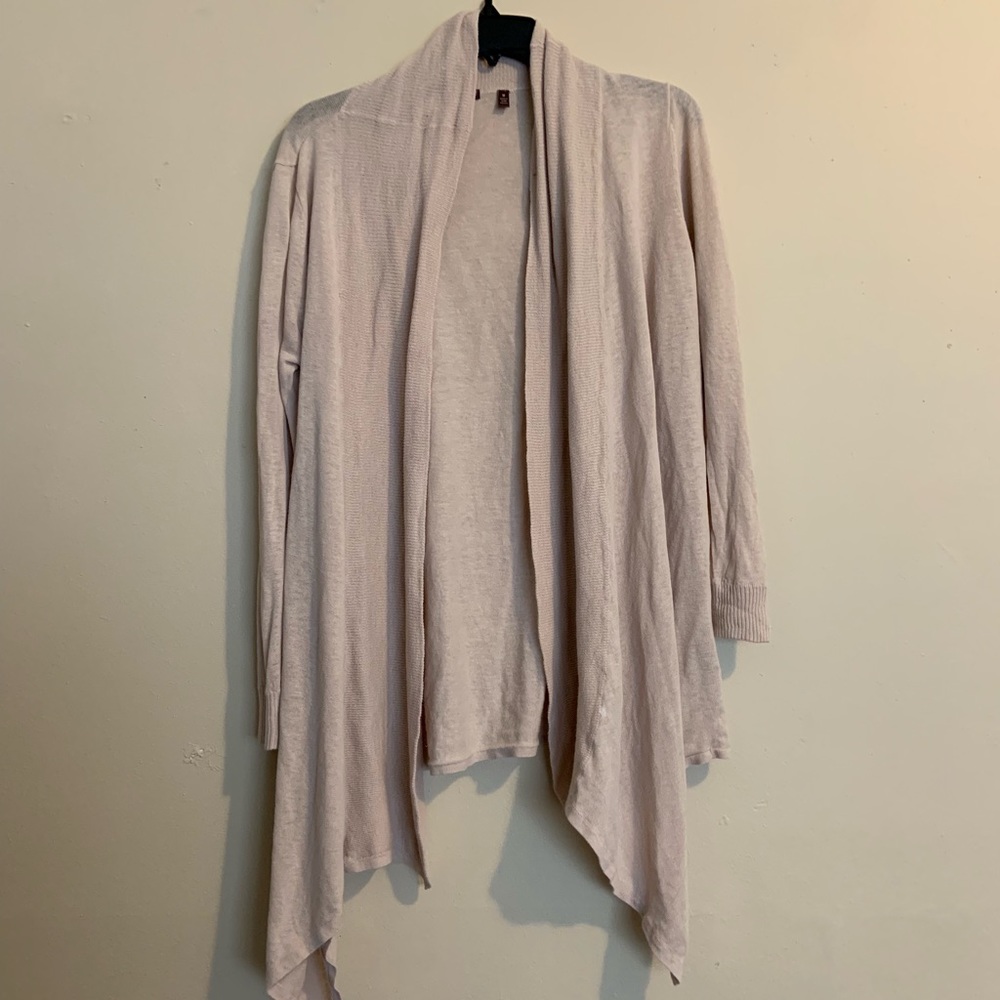 Long beige cardigan